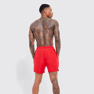 กางเกงว่ายน้ำขาสั้นสำหรับผู้ชายชุดว่ายน้ำมีกระเป๋าสองข้างโพลีเอสเตอร์120 GSM 100% 2025ฤดูร้อน - Product Image 4