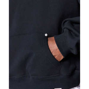 Vente en gros 100% polyester pour hommes sweat à capuche en éponge française épaule tombante avec poche kangourou oeillet sweat à capuche unisexe - Product Image 2