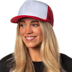 หมวก2024ทรูเกอร์ระบายอากาศได้ดีวัสดุตาข่ายสีทึบพิมพ์โลโก้ - Product Image 5