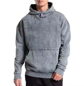 Qualité supérieure Fashionables Hommes Acid Wash Hoodies Plus Size Fashion Clothing Basics Acid Wash Hoodies - Product Image 1