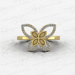 Solide 925 Argent Semi Montage Vierge Base Anneau 2x4mm Marquise Papillon CZ Résine Cendres Travail DIY Bijoux Résultats Travail Souvenir - Product Image 1