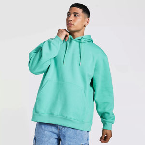 Sweats à capuche surdimensionnés brodés personnalisés 100% coton biologique lourd Streetwear Sweats à capuche basiques simples Fabricants de sweats à capuche OEM - Product Image 4