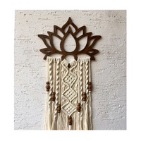 Motif complexe macramé tenture murale exquise bohème capteur de rêves Art déco Portrait Design symétrie gracieuse pour anniversaire
