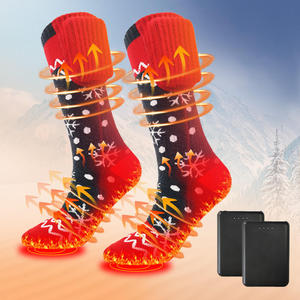 Chaussettes chauffantes électriques pour hommes avec contrôle par application, batterie rechargeable, lavables pour la chasse et le ski par temps froid - Product Image 1