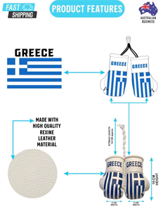 Mini Boxing Gloves <b>Car</b> Mirror Pendant Sports Fan <b>Decoration</b> Personalized Mini Boxing Gloves <b>Car</b> Decor Custom Name or Flag Design - Product Image 5