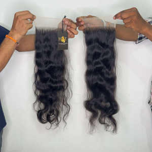 Cierre de encaje frontal transparente HD 5x5 6x6 con paquetes, cierre de encaje HD prearrancado, frontal de encaje de oreja a oreja - Product Image 2