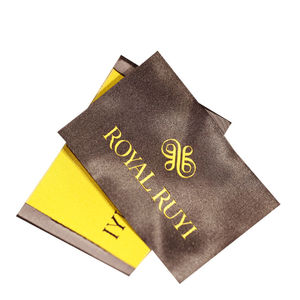 Vêtements étiquette de cou en satin étiquettes de taille de t-shirt personnalisées vêtements coupe droite couture sur étiquettes tissées pour vêtements - Product Image 5