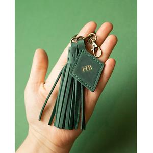 Porte-clés en cuir italien de qualité supérieure pour femmes Porte-clés de conception simple durable personnalisable par l'usine - Product Image 6