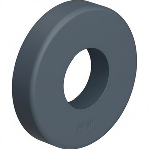 Poignée à levier ronde HEWI 305.23PBRKN 99 avec écusson en plastique de 10,5 mm d'épaisseur pour accessoires de placard - Product Image 3