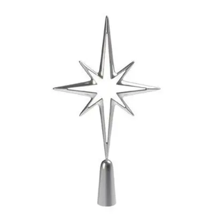 Nuevo diseño de decoración de Metal en forma de estrella, recién llegado para decoración del hogar y decoración navideña, artículo de Navidad colgante de Metal 2025 - Product Image 1