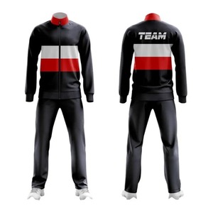 Chándal de Jogger con capucha para hombre de alta calidad, logotipo personalizado con cremallera, ropa de entrenamiento para correr de 2 piezas, estampado para chándales de fútbol de invierno - Product Image 3
