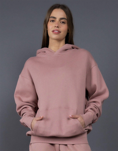 New 400G US Size Plush Thick Hooded Hoodie Men American Style Loose Shoulder Solid Color Long High 3D Logo OEM Autumn Winter - Product Image 5