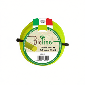 Hilo de nailon redondo BIOLINE para desbrozadora, 3 mm x 15 m, amarillo, 016501, para herramientas de jardín Brumar - Product Image 2