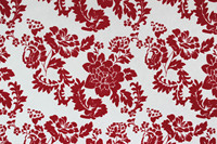 Papier en coton recyclé fait à la main de qualité supérieure couleur blanche troupeau rouge imprimé bois et feuilles cadeaux d'emballage sans acide