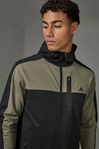 Custom <b>Men's</b> Two-Piece Streetwear Solid Polyester/Cotton Windbreaker Jacket Sport Tracksuit - Product Image 3