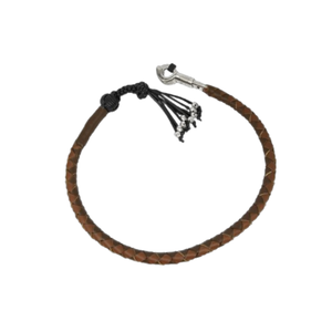 Le fouet de motard en cuir durable ajoute du style à la frange de votre guidon de vélo se déplace avec le vent, parfait pour la croisière sur autoroute à vendre - Product Image 4