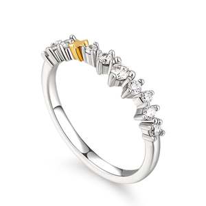 Bague pour femme Jeulia Always & Forever en argent sterling avec zircon, design étoile, pour anniversaire - Product Image 3