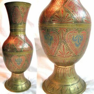 Aluminium Antique Finished Modern Handmade Flower <b>Vase</b> Customized Colors Tabletop <b>Vase</b> for Wholesale Price - Product Image 5