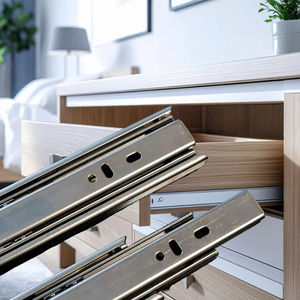 Correderas para Cajones de Acero Laminado en Frío de Extensión Completa con Rodamiento de Bolas TOOLSLIDE TS36, Montaje Lateral, Silenciosas, de 3 Pliegues, 35 kg, Garantía de Calidad - Product Image 1