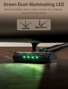 Penyedot Debu Tanpa Kabel, Berdiri Sendiri, untuk Rumah, Layar Pintar, Daya Hisap Maksimum 58KPA, Waktu Kerja 65 Menit, Stok Luar Negeri - Product Image 6