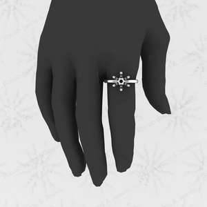 High Quality 925 Sterling Silver 6mm Prong Semi Mount <b>Blank</b> Setting Wedding <b>Ring</b> Customizable Plating Resin Keepsake Jewelry - Product Image 5