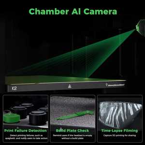 Impresoras 3D Creality K2 Combo de un Solo Color, Velocidad de Impresión de 600 mm/s, Cámara Dual, Volumen de Impresión de 260*260*, para Uso en Laboratorios e Industrial - Product Image 5