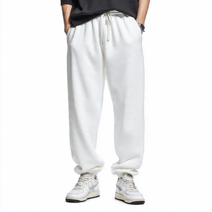 500 GSM Fleece Sweatpants <b>Men's</b> Winter Streetwear Jogging Cargo Jogger <b>Trouser</b> Pajama White Fleece Cargo Sweat Pants Ladies - Product Image 6