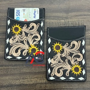 Tarjetero de Cuero Vacuno Hecho a Mano Personalizado de Última Producción en Fábrica, Tarjetero de Alta Calidad para Unisex - Product Image 1