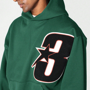 Hot Selling Men Chenille Embroidery Hoodies Casual Wear New <b>Design</b> Adults Sizes Breathable Men Chenille Embroidery hoodies - Product Image 6