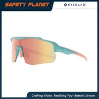 Lunettes de soleil de sport UV Motionview à la mode avec monture bleu marine lunettes de mode en plein air polarisées pour spécialisées pour l'extérieur