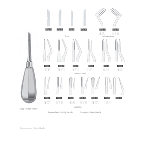 Suministros Médicos: Elevador Manual de Raíces Kopp con Mango Corto de Acero Inoxidable, Instrumentos Quirúrgicos Dentales para Venta en Línea - Product Image 1
