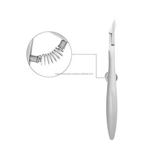 Pince à cuticules professionnelle en acier inoxydable, pince à ongles à poignée à ressort - Product Image 3