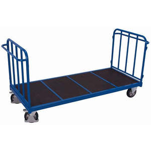 Chariot à double paroi Variofit à quatre roues pour usage industriel, dimensions extérieures 2 340 x 880 x 1 105 mm (L/L/H) - Product Image 1