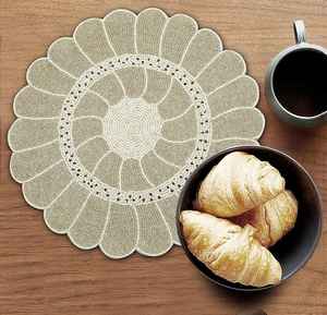 แผ่นรองแก้วหินชนวนสีเขียวประดับลูกปัดขนาด14นิ้วสำหรับตกแต่งห้องครัวและบ้าน - Product Image 5