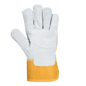 Venta directa de fábrica Guantes de trabajo de seguridad de cuero de vaca Agarre firme Anti-Impacto Uso general Pantalla táctil Rigger Guantes DE TRABAJO - Product Image 5