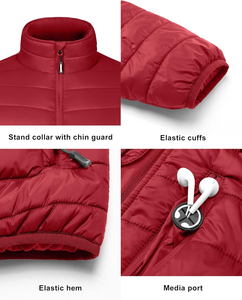 Chaqueta acolchada Formal para hombre de calidad superior al por mayor 2025, color y tamaño personalizados, cuello levantado, piel de oveja, suministro OEM - Product Image 4