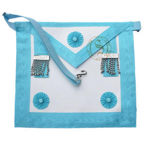 Centenaire MM Tablier Bleu Royal Or Garniture Haute Qualité Tablier Maçonnique En Gros Brodé À La Main Maçonnique Regalia Tablier - Product Image 6