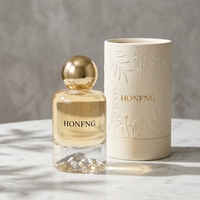 Vente en gros de flacons de parfum cylindriques en verre de luxe 30ml 50ml 100ml Flacon de parfum vide unique avec boîte pour l'emballage de parfum