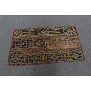 Alfombra Pequeña Vintage, Alfombra Turca de 2.4x4 pies, Alfombra de Lana Azul - Product Image 2