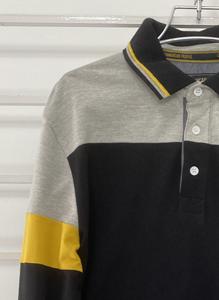 Polo à manches longues 100% coton décontracté pour hommes, confortable et solide, patte de boutonnage, respirant, coupe régulière, nouveau design - Product Image 4