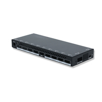 Boîtier de serveur DMX personnalisé en tôle de 1U 19 pouces pour montage en rack, en aluminium ou en fer, pour décodeur électronique et carte PCB
