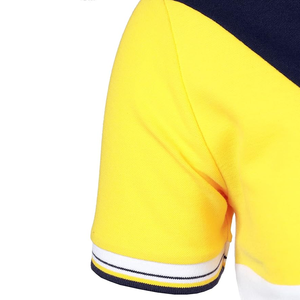 Polos à manches courtes pour hommes Couleur contrastée T Shirt d'été élégant Respirant 100% Polos en coton Chemises d'été multicolores - Product Image 4