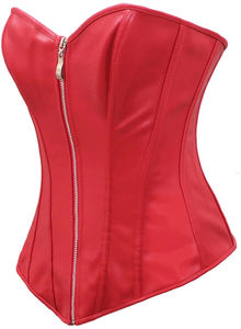 Corset ivoire sur le buste avec fermeture à l'avant |   Corset haut de gamme de style gothique steampunk, personnalisable, pour le modelage du corps, à porter tous les jours - Product Image 6