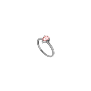 925 anillo apilable de plata esterlina ajuste de punta morganita piedra preciosa pera forma redonda y ovalada moda Unisex - Product Image 1