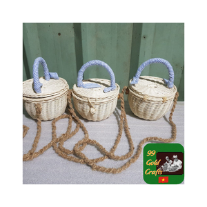 กระเป๋าหวายทำมือฤดูร้อนกระเป๋าหญ้าทะเลธรรมชาติกระเป๋าผักตบชวาออกแบบสไตล์โท้ทสำหรับเสื้อผ้าแฟชั่นและชายหาด - Product Image 4