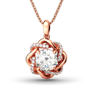 Collier en cristal Jeulia Nœud d'amour - Product Image 1
