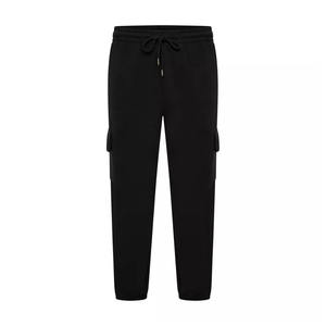 Bas quantité minimale de commande lourd coton Polyester brossé hommes pantalons Sport Logo personnalisé entraînement Patchwork hommes pantalons de survêtement - Product Image 3