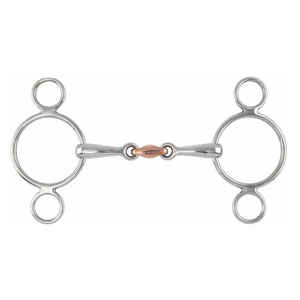 Gran oferta, mejor valorada, broca de caballo de acero inoxidable, mejilla, Pulgar de Tom de caballo con anillo corto, filete, carreras de caballos de calidad Premium - Product Image 3