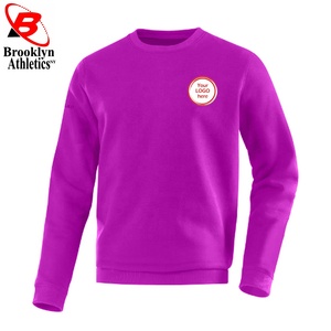 Top fournisseur en ligne du Canada Sweatshirts à col ras du cou solides personnalisés Polaire d'hiver Polyester/Coton Casual Technique de teinture unie - Product Image 4