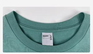 T-shirt tricoté avec lettrage pour hommes T-shirt basique à col rond T-shirt musclé en coton T-shirts unis personnalisés pour hommes à imprimer - Product Image 4